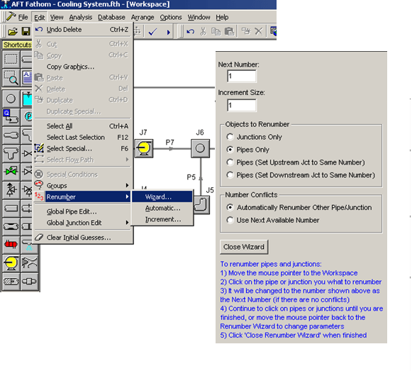 Fathom Edit Menu