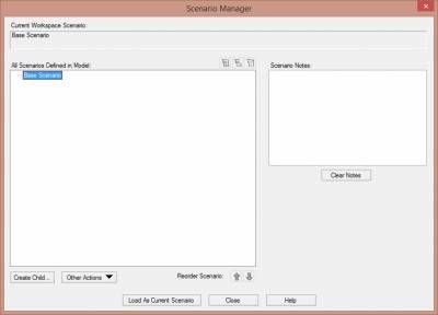 Figure 1 - The Scenario Manager window