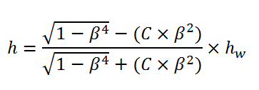 EQUATION 5: Irrecoverable Pressure Drop Across an ASME Orifice Flowmeter  (Reference 1, page 32)
