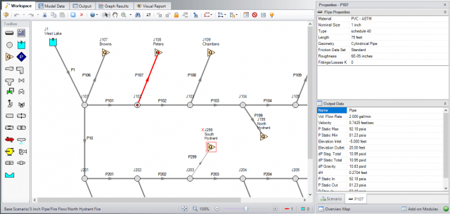 Figure 2: Properties summary in QAP.