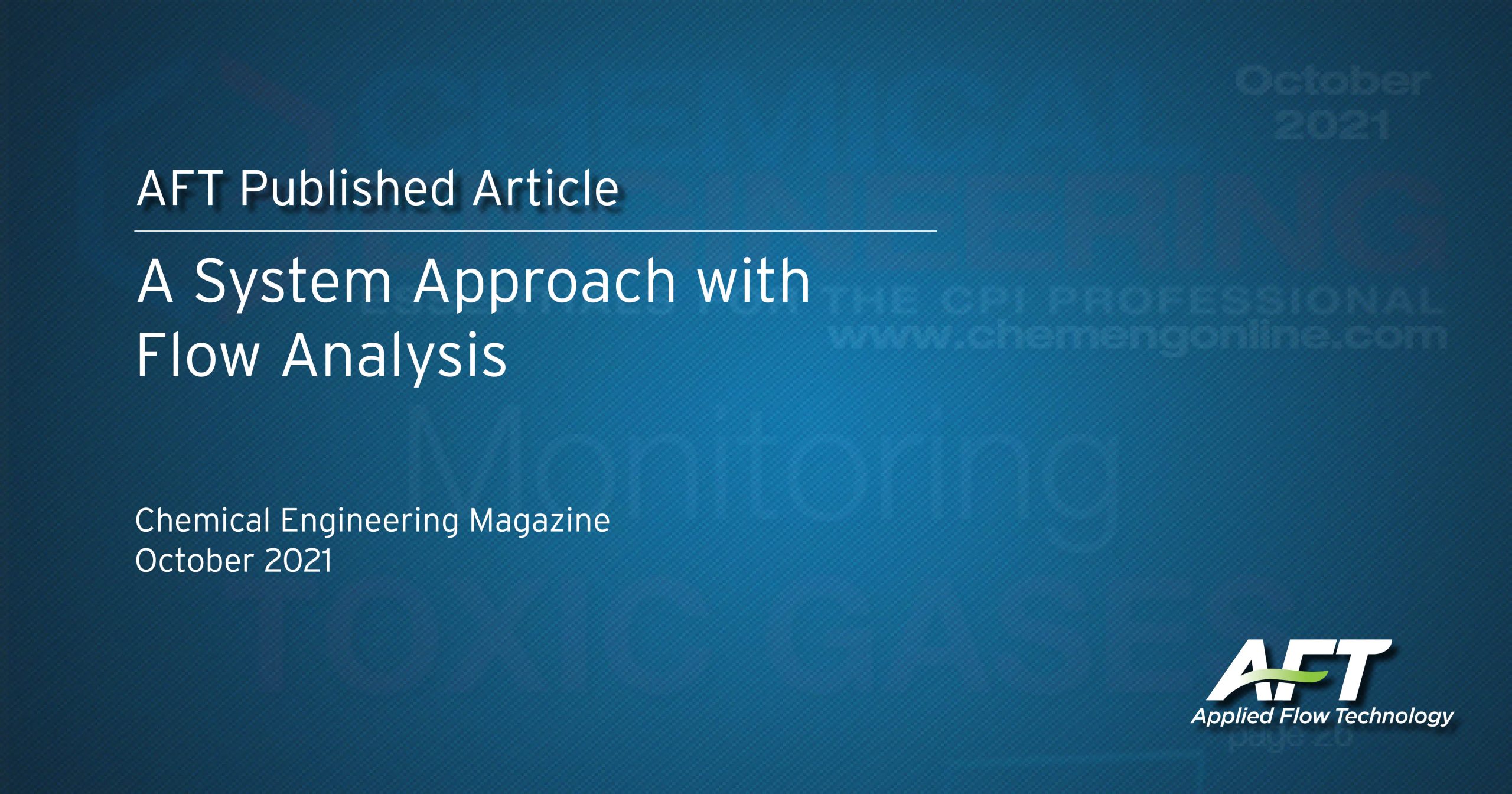 Chemical Engineering System Flow Analysis