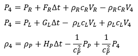 solve for P, V and ρ 