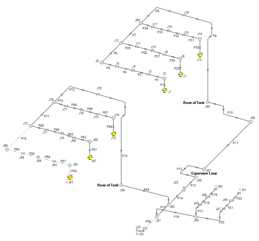 cs-cbi-lng-model Figure 1 - AFT Impulse model of LNG pipe<br />
system delivery flow to boil-off condensers