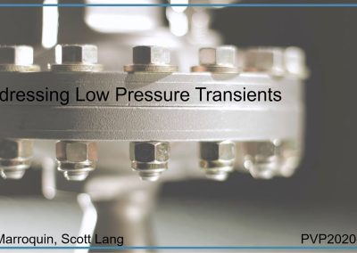 Addressing Low Pressure Transients
