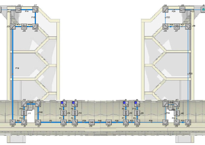 Hydraulic Analysis: Dry Fire Line Piping Network for Twin Tunnel Subway Design Project Using AFT Fathom